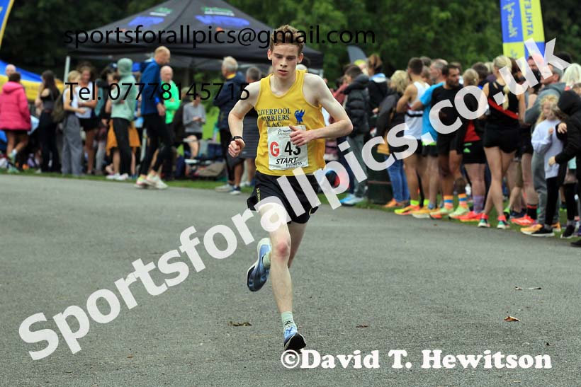 Senior mens Northern 6 Stage Relay, 2023 Northern 6 and 4 Stage Relays and Youngsters, Birkenhead Park, Wirral.  Photo: David T. Hewitson/Sports for All Pics
